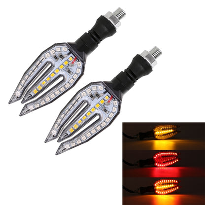 Motorcycle Turn Signal Light DC12V 1W 33LEDs SMD-3528 Lamp Beads (Red Light) - Signal Lights by buy2fix | Online Shopping UK | buy2fix
