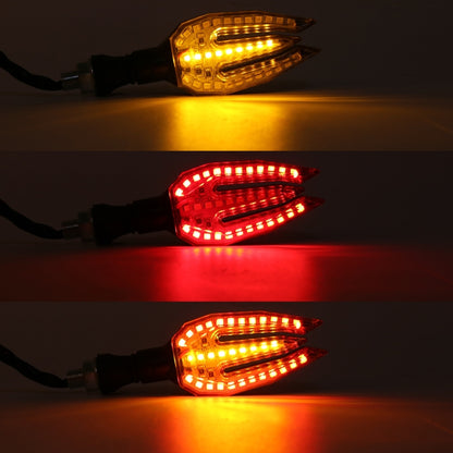 Motorcycle Turn Signal Light DC12V 1W 33LEDs SMD-3528 Lamp Beads (Red Light) - Signal Lights by buy2fix | Online Shopping UK | buy2fix