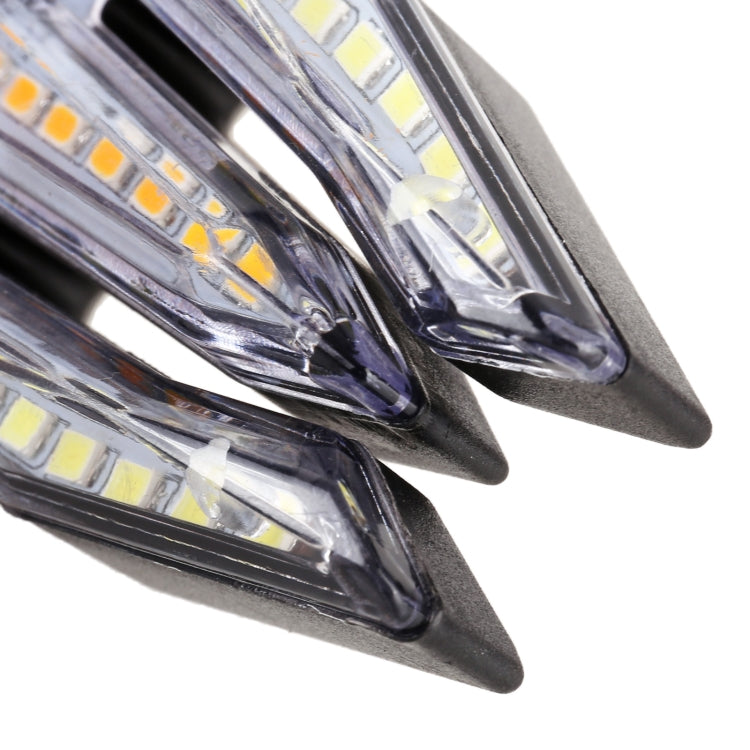 Motorcycle Turn Signal Light DC12V 1W 33LEDs SMD-3528 Lamp Beads (White Light) - Signal Lights by buy2fix | Online Shopping UK | buy2fix