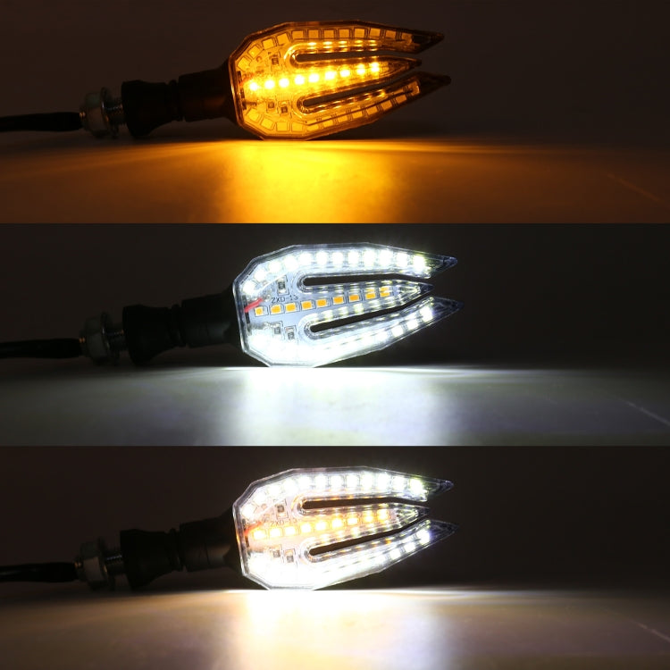 Motorcycle Turn Signal Light DC12V 1W 33LEDs SMD-3528 Lamp Beads (White Light) - Signal Lights by buy2fix | Online Shopping UK | buy2fix