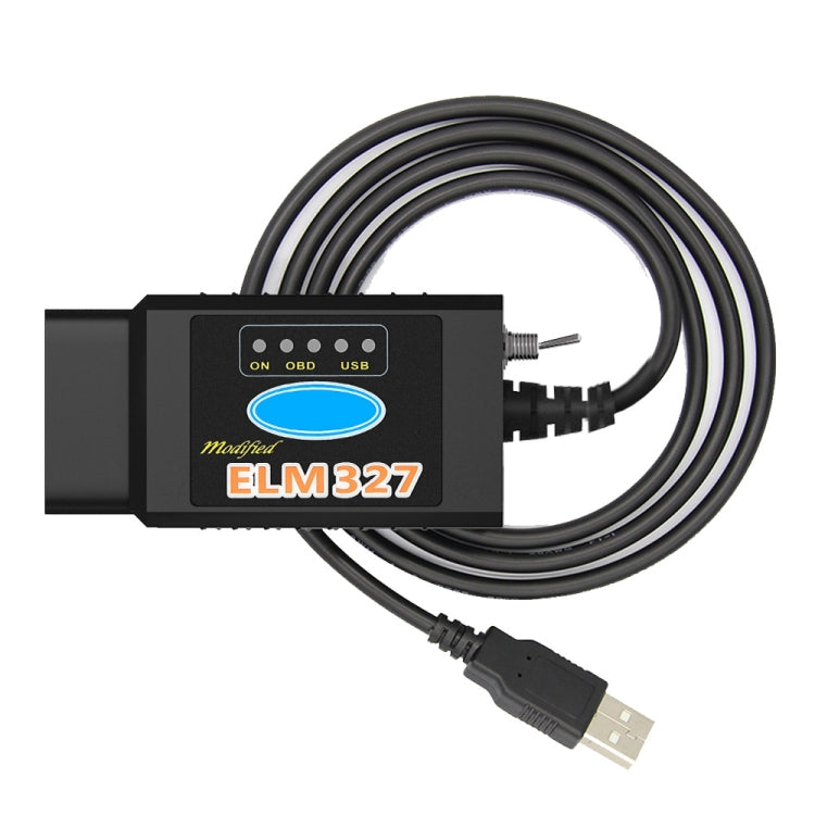 OBD ELM327 V1.5 USB Car Fault Diagnostic Cable with Switch (Black) by buy2fix
