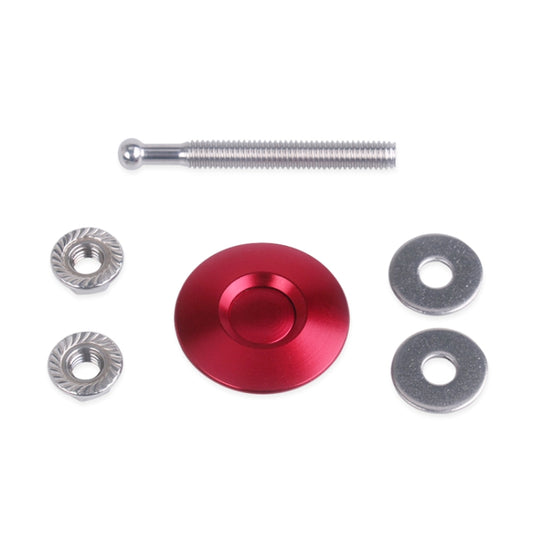 54mm Stainless Steel Quick-pins Push Button Billet Hood Pins Lock Clip Kit (Red) - Locks & Hasps by buy2fix | Online Shopping UK | buy2fix