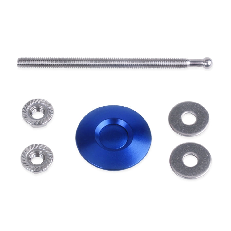 100mm Stainless Steel Quick-pins Push Button Billet Hood Pins Lock Clip Kit(Blue) - Locks & Hasps by buy2fix | Online Shopping UK | buy2fix