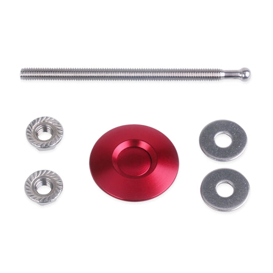 100mm Stainless Steel Quick-pins Push Button Billet Hood Pins Lock Clip Kit(Red) - Locks & Hasps by buy2fix | Online Shopping UK | buy2fix
