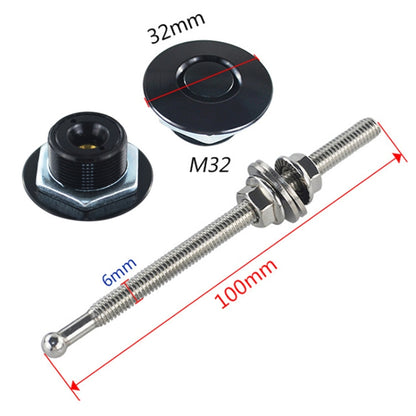 100mm Stainless Steel Quick-pins Push Button Billet Hood Pins Lock Clip Kit(Blue) - Locks & Hasps by buy2fix | Online Shopping UK | buy2fix