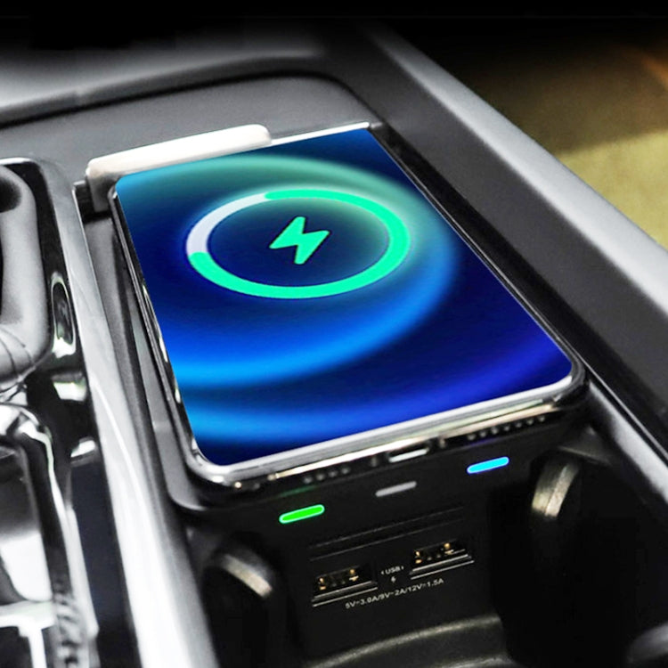 HFC-1010 Car Qi Standard Wireless Charger 10W Quick Charging for Volvo S60 2020-2022, Left and Right Driving - Wireless Charging Pads by buy2fix | Online Shopping UK | buy2fix