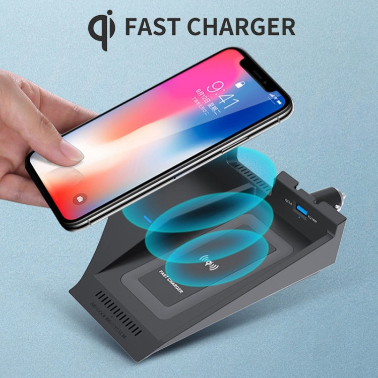HFC-1042 Car Qi Standard Wireless Charger 10W Quick Charging for Nissan Sylphy 2020-2022, Left Driving - Wireless Charging Pads by buy2fix | Online Shopping UK | buy2fix
