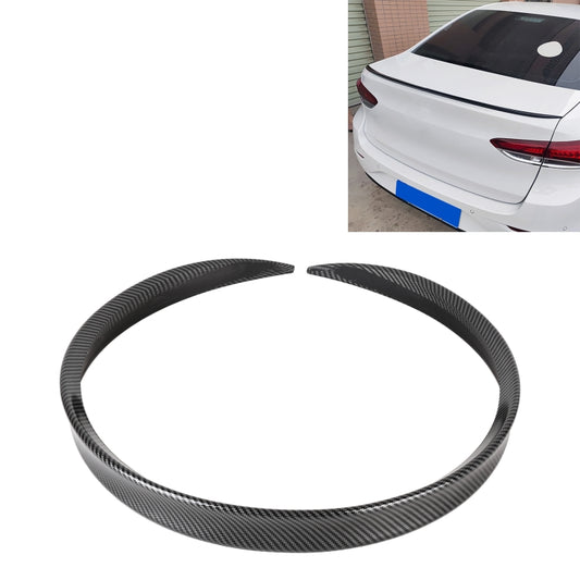 Car Modified Plastic Rear Wing Side Spoiler Lip, Carbon Fiber Texture by buy2fix
