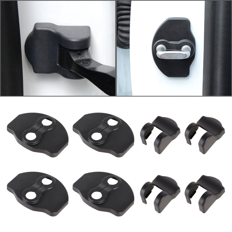 Car Door Lock Cover + Limiter Cover for Tesla Model Y by buy2fix