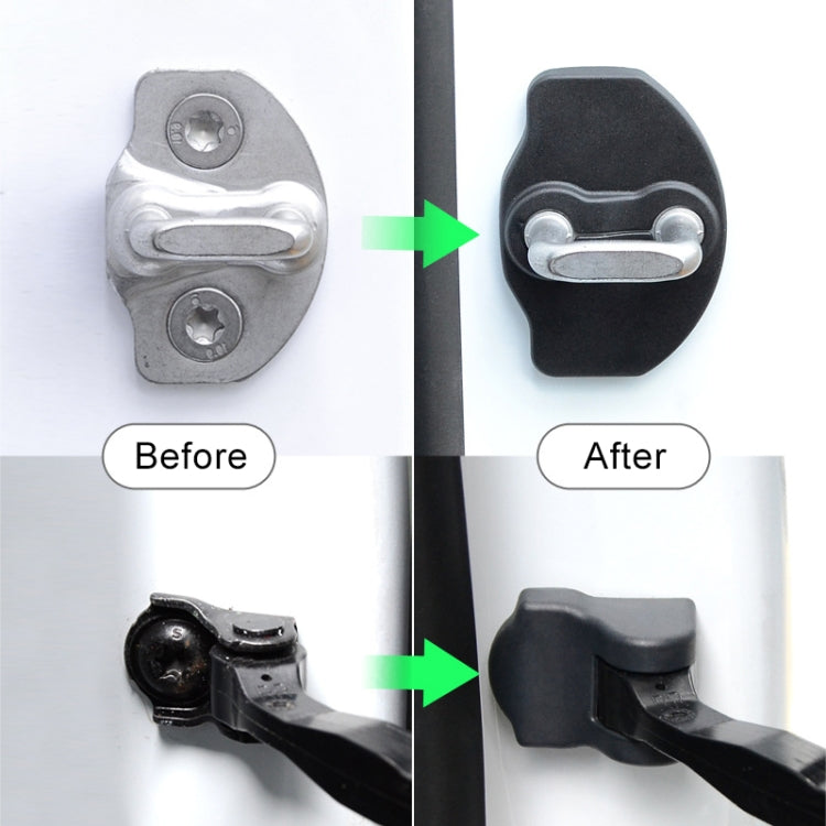 Car Door Lock Cover + Limiter Cover for Tesla Model Y by buy2fix