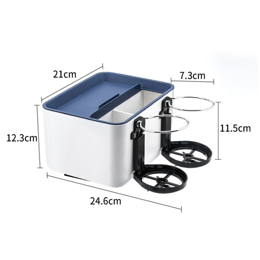 Car Multifunctional Storage Box Water Cup Holder (Blue) - Stowing Tidying by buy2fix | Online Shopping UK | buy2fix