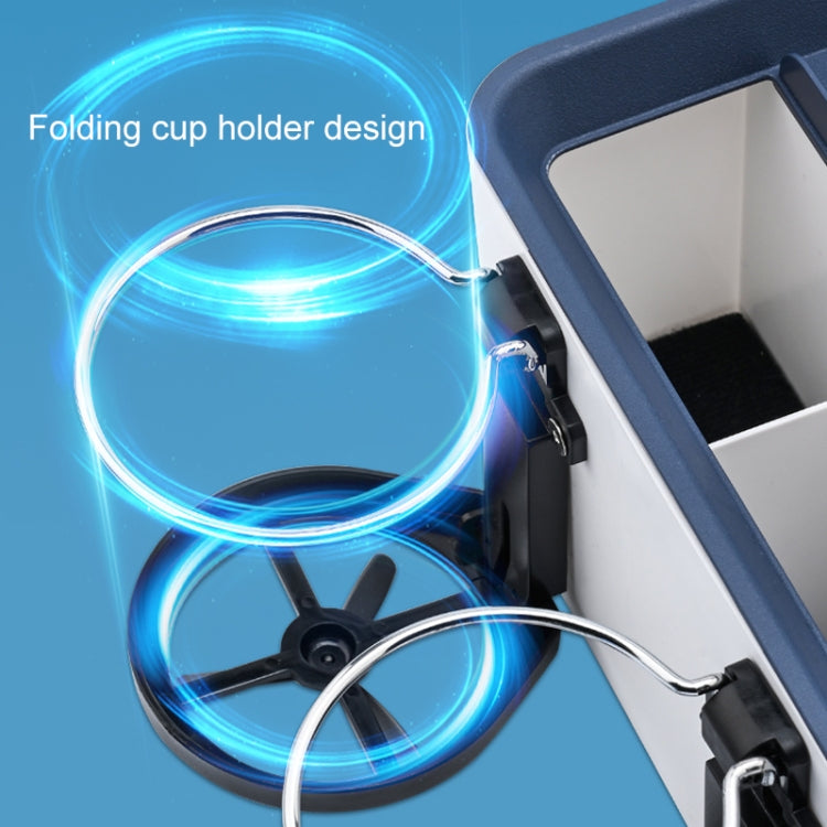 Car Multifunctional Storage Box Water Cup Holder (Blue) - Stowing Tidying by buy2fix | Online Shopping UK | buy2fix