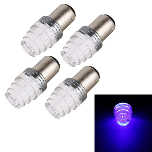 4 in 1 1157 DC12V 0.6W 9LEDs SMD-3528 Car Brake Light (Blue Light) - Brake Lights by buy2fix | Online Shopping UK | buy2fix