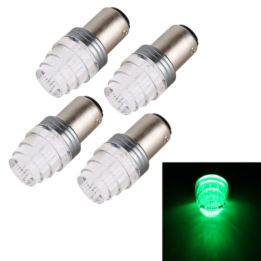 4 in 1 1157 DC12V 0.6W 9LEDs SMD-3528 Car Brake Light (Green Light) - Brake Lights by buy2fix | Online Shopping UK | buy2fix