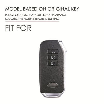 Hallmo Car Cowhide Leather Key Protective Cover for KIA(Brown) - Car Key Cases by Hallmo | Online Shopping UK | buy2fix