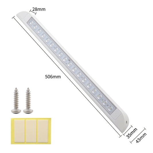 RV / Yacht Awning LED Strip Light DC12-28V with 18 LEDs Lamp Beads (White) - Dome Lights by buy2fix | Online Shopping UK | buy2fix