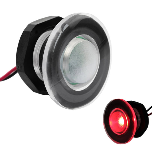 RV / Yacht Walkway Light LED Round Light DC12V (Red Light) - Dome Lights by buy2fix | Online Shopping UK | buy2fix