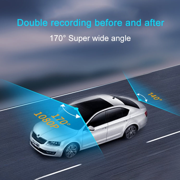 K5 5.5 inch Car Streaming Media Double Recording Vision Driving Recorder by buy2fix