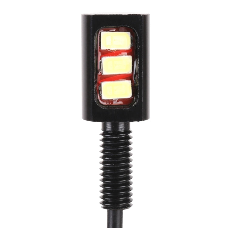 1 Pair DC12V 0.4W 3LEDs SMD-5630 Car / Motorcycle License Plate Light, Cable Length: 27cm (Red Light) - License Plate Lights by buy2fix | Online Shopping UK | buy2fix