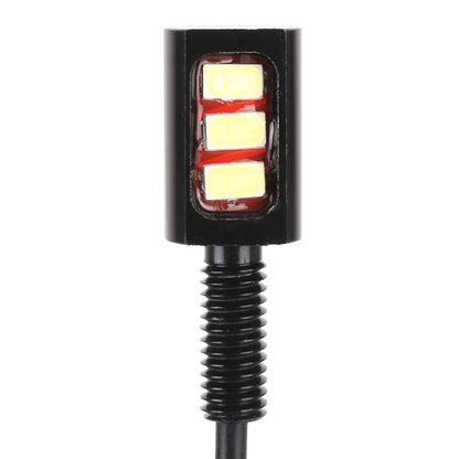 1 Pair DC12V 0.4W 3LEDs SMD-5630 Car / Motorcycle License Plate Light, Cable Length: 27cm (Red Light) - License Plate Lights by buy2fix | Online Shopping UK | buy2fix