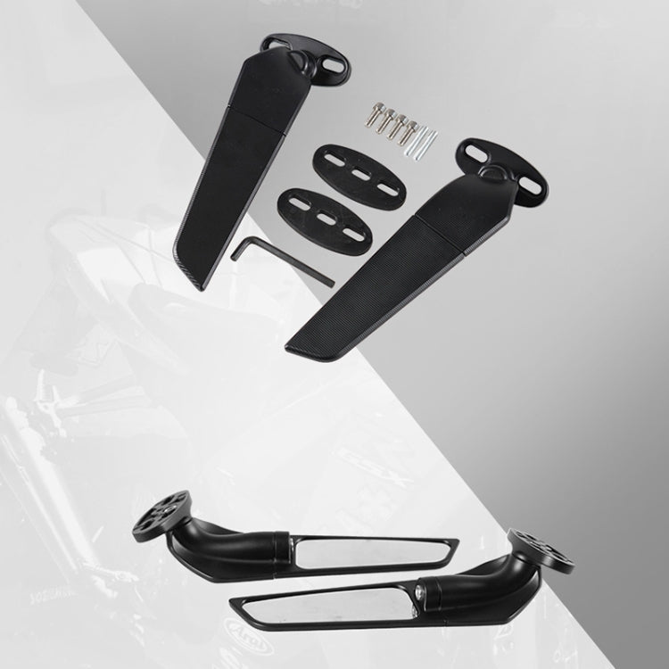 1 Pair Motorcycle Modified Wind Wing Adjustable Rotating Rearview Mirror - Side Mirrors by buy2fix | Online Shopping UK | buy2fix