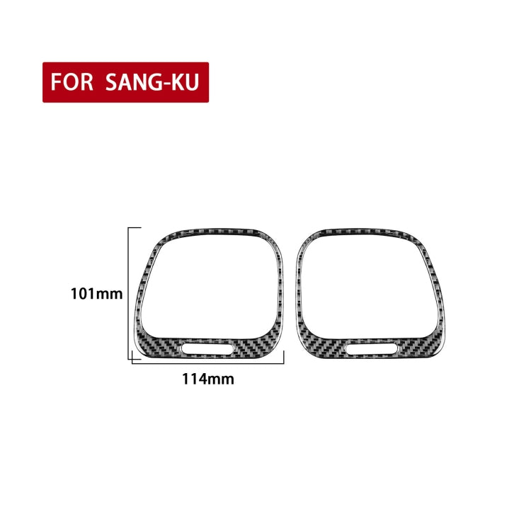 2 PCS / Set Carbon Fiber Car Left and Right Air Outlets Frame Decorative Sticker for Volkswagen Scirocco 2009-2016,Left and Right Drive Universal by buy2fix