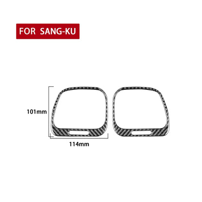 2 PCS / Set Carbon Fiber Car Left and Right Air Outlets Frame Decorative Sticker for Volkswagen Scirocco 2009-2016,Left and Right Drive Universal by buy2fix