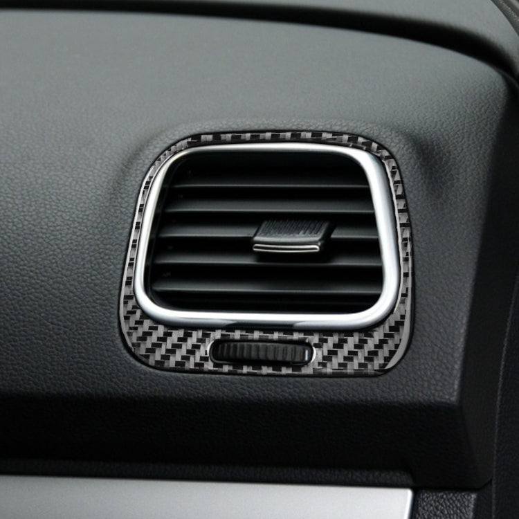 2 PCS / Set Carbon Fiber Car Left and Right Air Outlets Frame Decorative Sticker for Volkswagen Scirocco 2009-2016,Left and Right Drive Universal by buy2fix