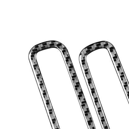 2 PCS / Set Carbon Fiber Car A-pillar Air Outlet Frame Decorative Sticker for Volkswagen Scirocco 2009-2016,Left and Right Drive Universal by buy2fix