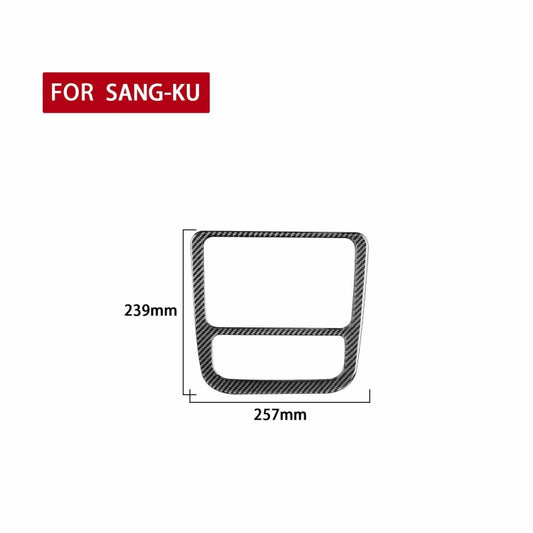 Carbon Fiber Car Central Control CD Air Conditioning Panel Decorative Sticker for Volkswagen Scirocco 2009-2016,Left and Right Drive Universal by buy2fix