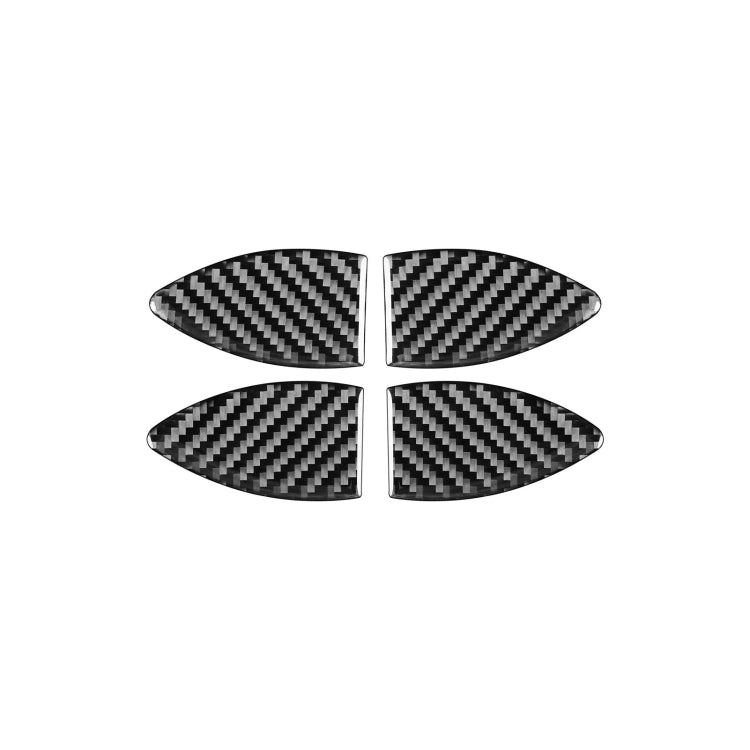 Carbon Fiber Car Inner Door Bowl Decorative Sticker for Toyota Old RAV4 2006-2013,Left and Right Drive Universal by buy2fix