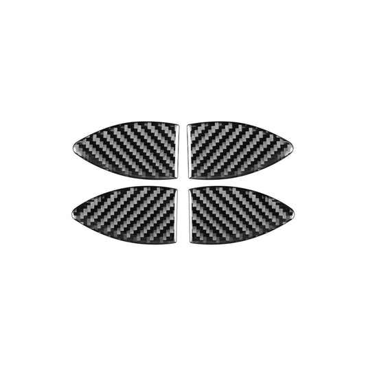 Carbon Fiber Car Inner Door Bowl Decorative Sticker for Toyota Old RAV4 2006-2013,Left and Right Drive Universal by buy2fix