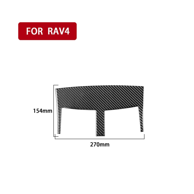 Carbon Fiber Car Central Control Air Outlet Decorative Sticker for Toyota Old RAV4 2006-2013,Left and Right Drive Universal by buy2fix