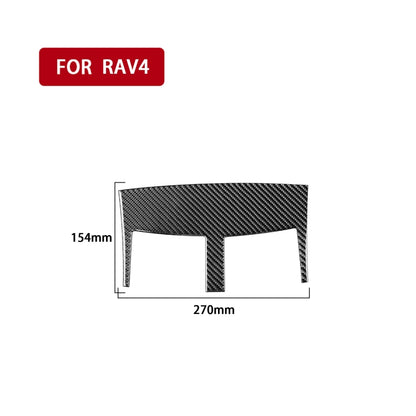 Carbon Fiber Car Central Control Air Outlet Decorative Sticker for Toyota Old RAV4 2006-2013,Left and Right Drive Universal by buy2fix