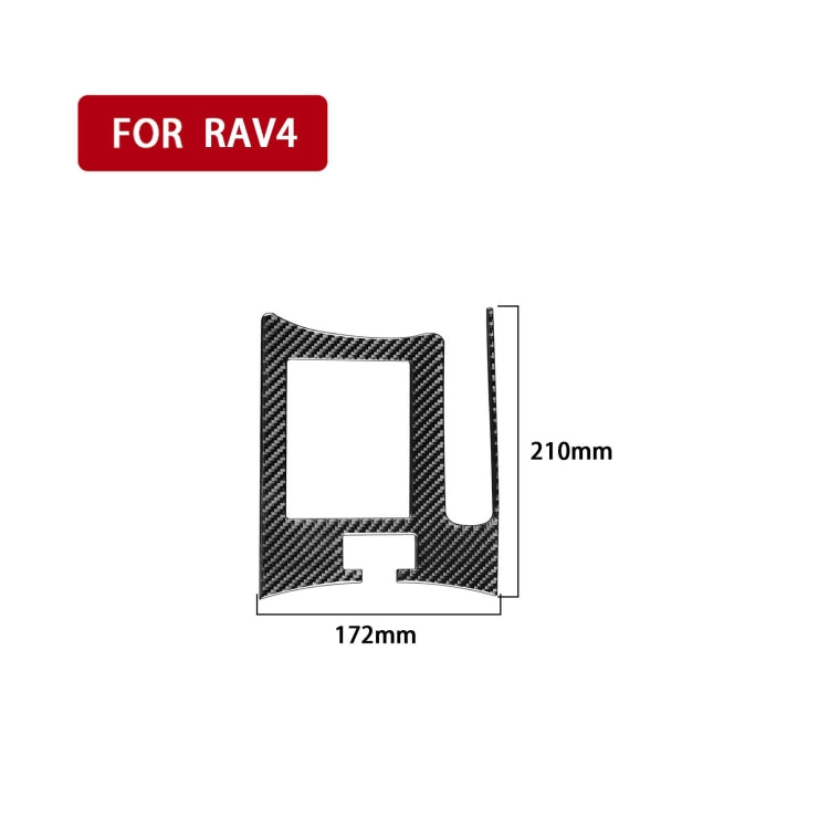 Carbon Fiber Car Handbrake Panel Decorative Sticker for Toyota Old RAV4 2006-2013,Right Drive by buy2fix