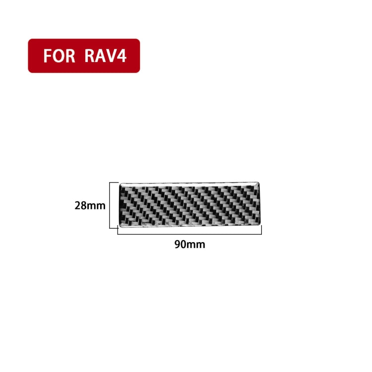 Carbon Fiber Car Headlight Switch Gasket Decorative Sticker for Toyota Old RAV4 2006-2013,Left and Right Drive Universal by buy2fix