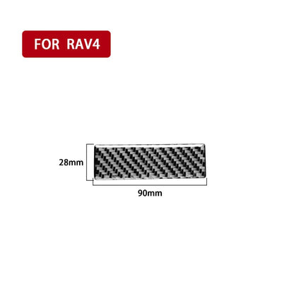 Carbon Fiber Car Headlight Switch Gasket Decorative Sticker for Toyota Old RAV4 2006-2013,Left and Right Drive Universal by buy2fix