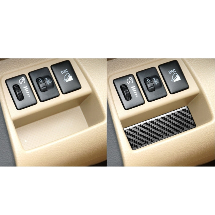 Carbon Fiber Car Headlight Switch Gasket Decorative Sticker for Toyota Old RAV4 2006-2013,Left and Right Drive Universal by buy2fix