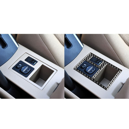 Carbon Fiber Car Rearview Mirror Adjustment Switch Frame Decorative Sticker for Toyota Old RAV4 2006-2013,Left Drive by buy2fix