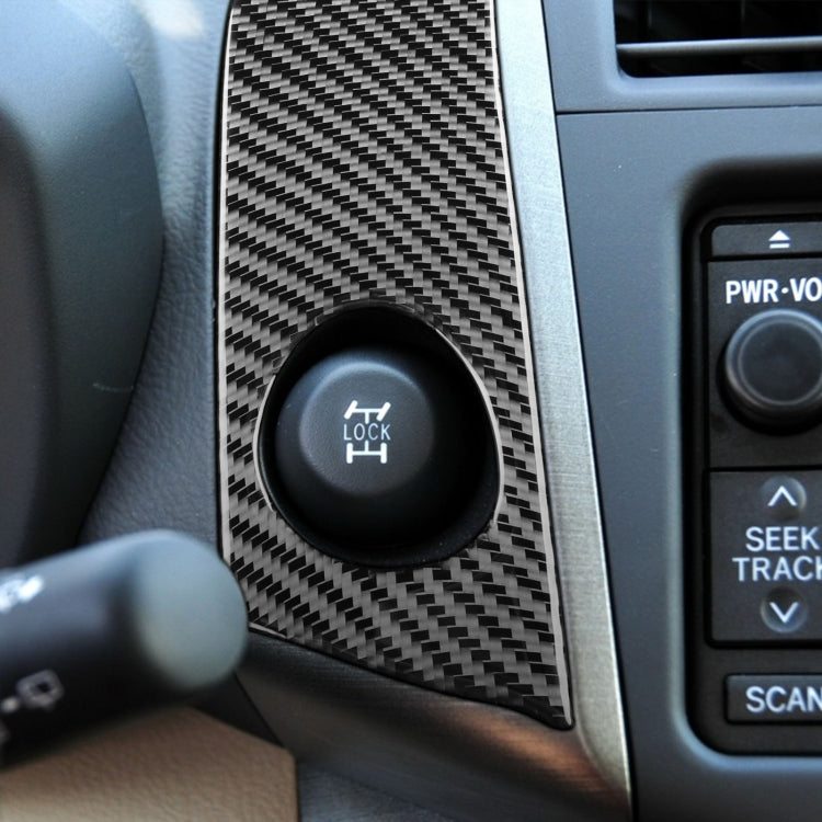 Carbon Fiber Car Warning Light Switch Panel Decorative Sticker for Toyota Old RAV4 2006-2013,Left and Right Drive Universal by buy2fix