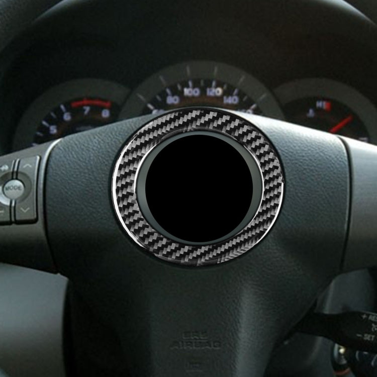 Carbon Fiber Car Steering Wheel Decorative Sticker for Toyota Old RAV4 2006-2013,Left and Right Drive Universal by buy2fix