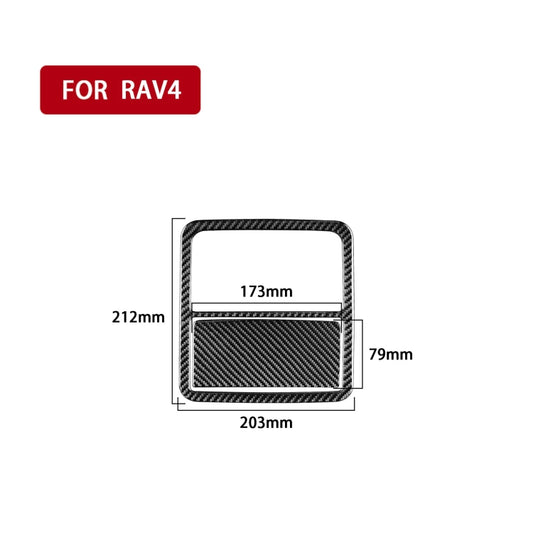 Carbon Fiber Car Front Reading Light Panel Decorative Sticker for Toyota Old RAV4 2006-2013,Left and Right Drive Universal by buy2fix