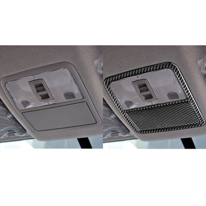 Carbon Fiber Car Front Reading Light Panel Decorative Sticker for Toyota Old RAV4 2006-2013,Left and Right Drive Universal by buy2fix