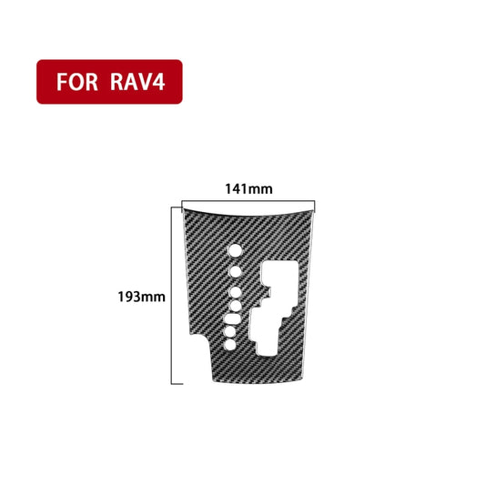 Carbon Fiber Car Gear Panel Decorative Sticker for Toyota Old RAV4 2006-2013,Left Drive by buy2fix