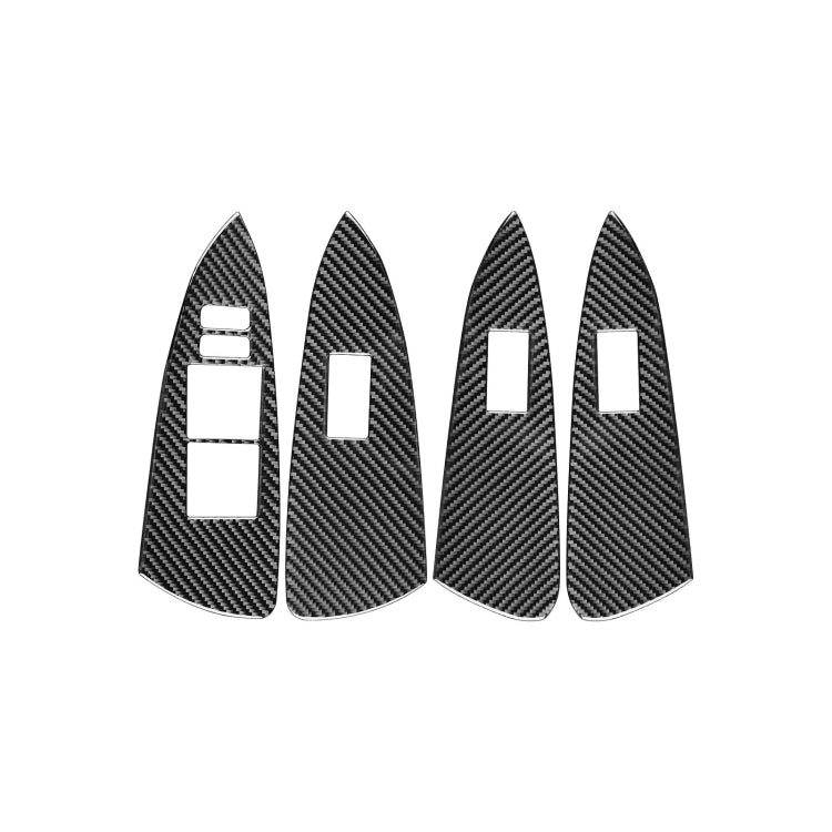 Carbon Fiber Car Lifting Panel Decorative Sticker for Toyota Old RAV4 2006-2013,Left Drive by buy2fix