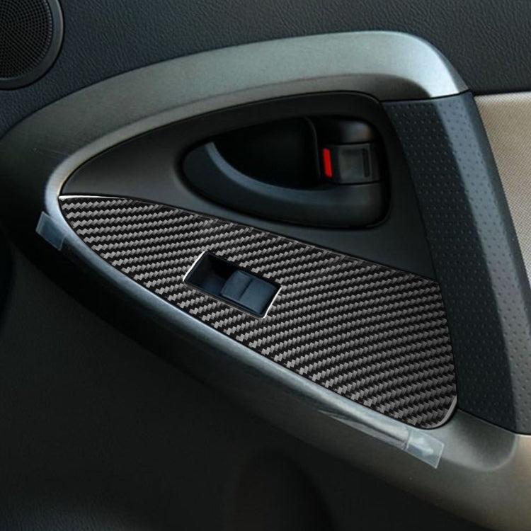 Carbon Fiber Car Lifting Panel Decorative Sticker for Toyota Old RAV4 2006-2013,Left Drive by buy2fix