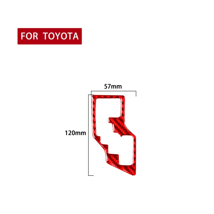 Carbon Fiber Car Gear Decorative Sticker for Toyota Corolla 2014-2018,Right Drive (Red) by buy2fix