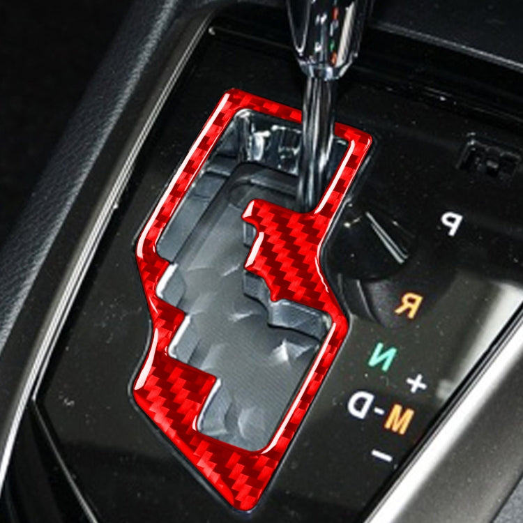 Carbon Fiber Car Gear Decorative Sticker for Toyota Corolla 2014-2018,Right Drive (Red) by buy2fix