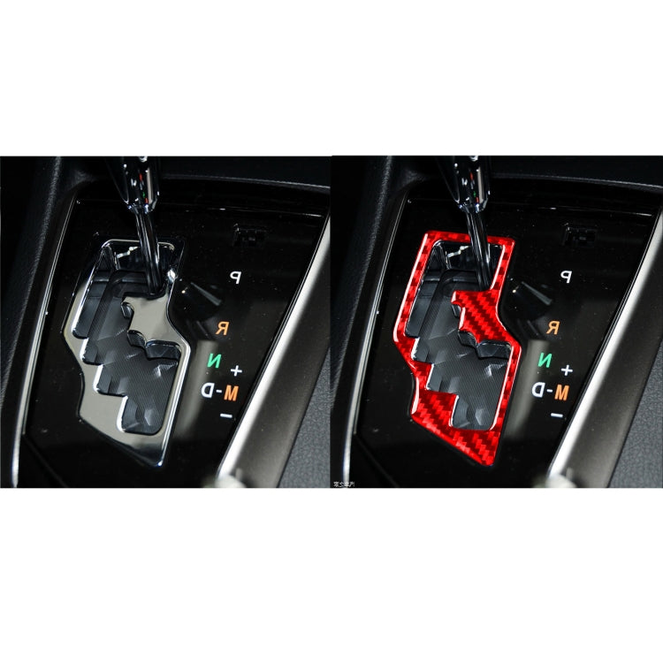 Carbon Fiber Car Gear Decorative Sticker for Toyota Corolla 2014-2018,Right Drive (Red) by buy2fix