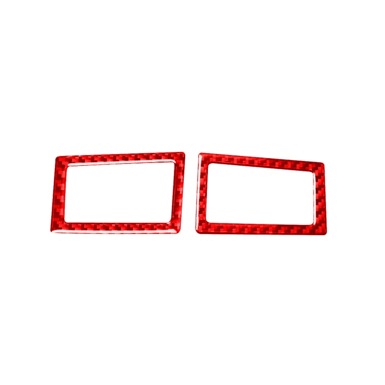 2 PCS / Set Carbon Fiber Car Dashboard Air Outlet Decorative Sticker for Toyota Corolla 2014-2018,Left and Right Drive Universal (Red) by buy2fix
